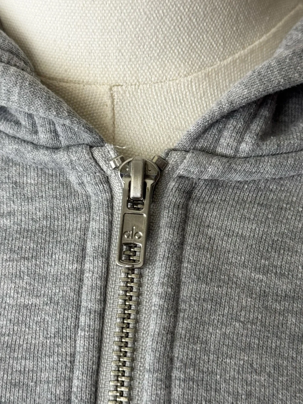 Alo Yoga Sweet Escape Zip Up Hoodie in Athletic Heather Grey Small - Picture 10 of 12